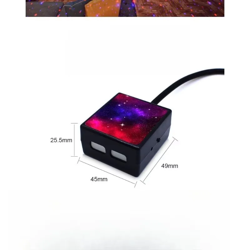 

Popu для автомобиля USB крыша звездный свет интерьер светодиодный звездная атмосфера окружающий проектор украшение галактика свет динамическая автооттация D