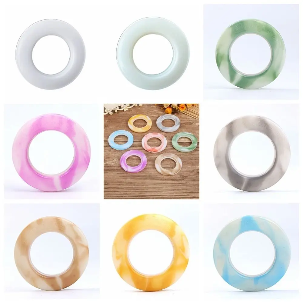 

8 Colors Modern Roman Circle Thickened Plastic Plastic Curtain Ring Circle Grommet Top