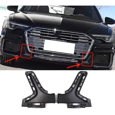 아우디 A6 SLINE S-LINE S6 C8 아반트 2019 2020 2021 2022 2023 2024용 자동차 좌우 앞 범퍼 그릴 그릴 브래킷