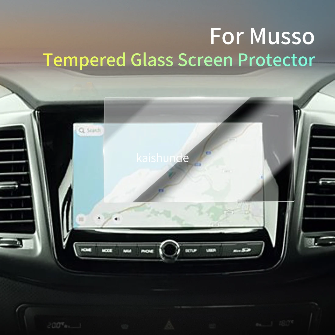 

Car Stickers Meters Protector For 2022 Shuanglong Musso Tempered Glass Protective Film Display Navigation Vehicle Accessories