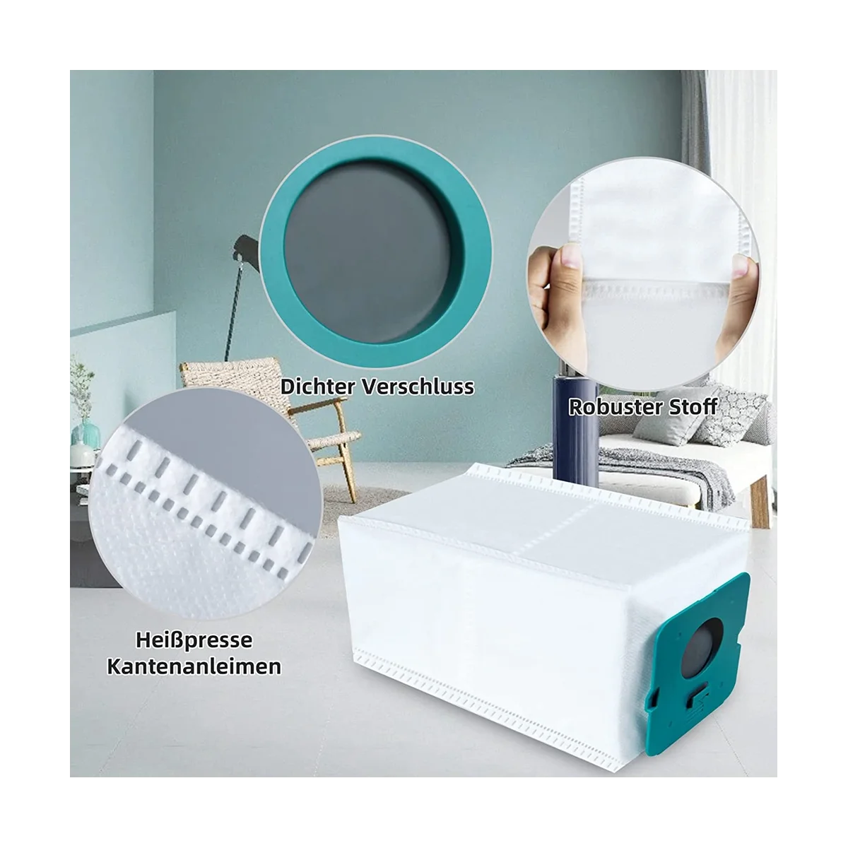 -Bolsas de aspiradora ADB952 para Jet Pro Extra / Complete / Pet Handheld Vacuum