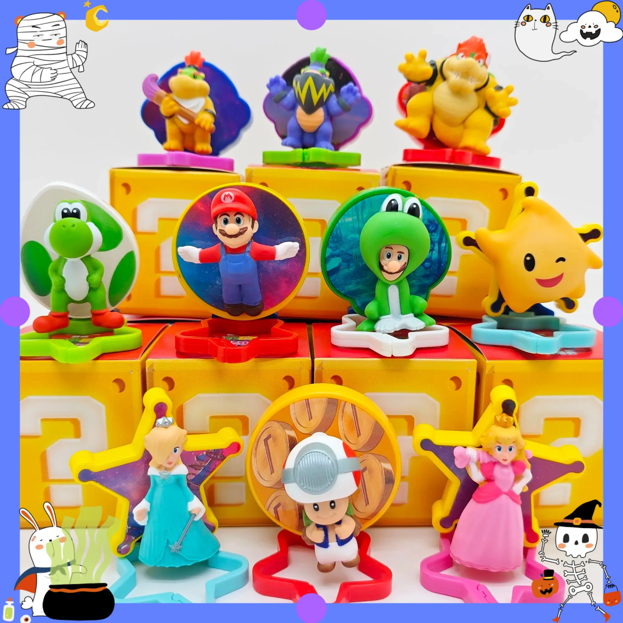2026 McDonald's Super Mario Colaboración Yoshi Figura Coleccionable Colgante Llavero Adorno Decorativo Para Coleccionistas Adultos.