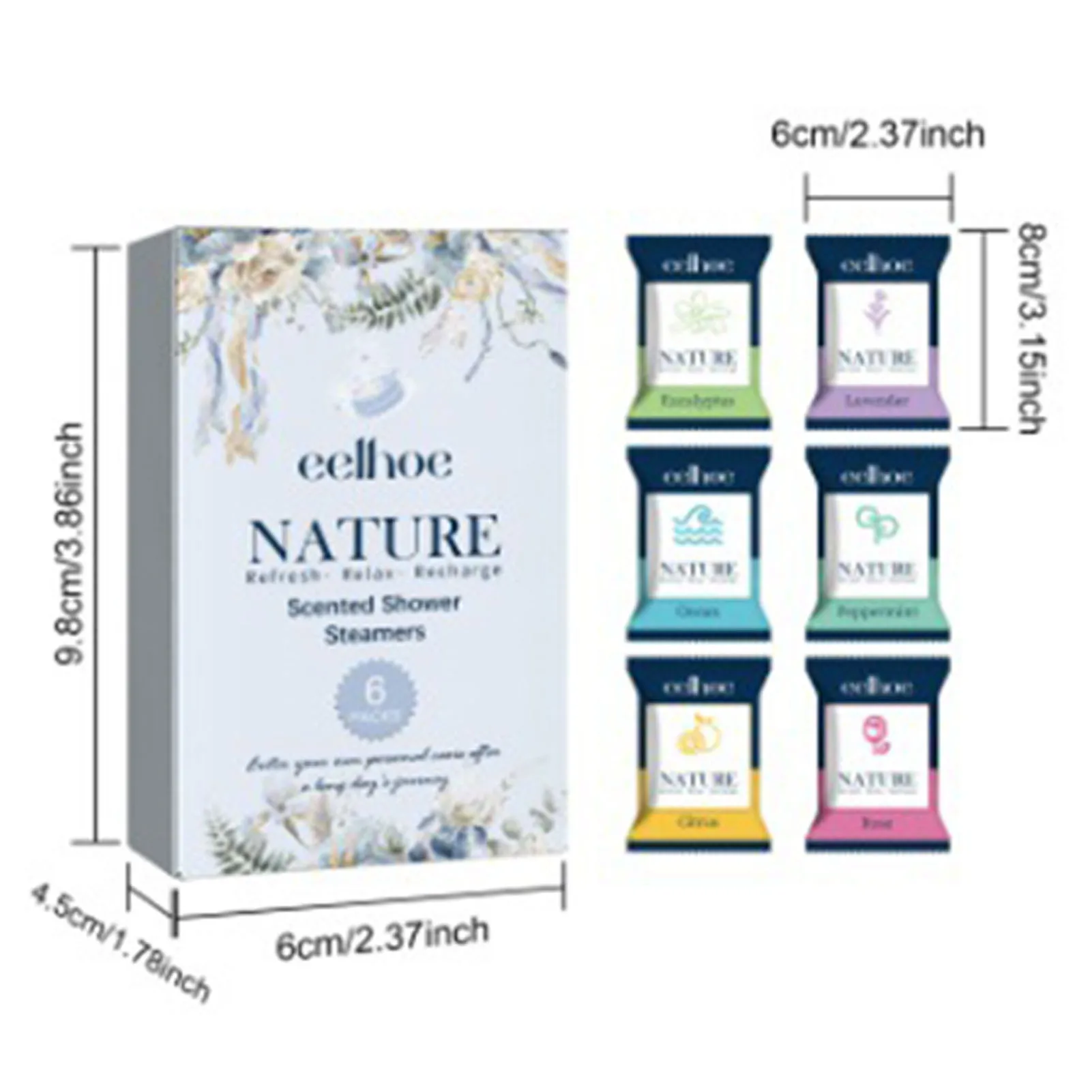 6 قطع من أقراص الاستحمام العلاجية المساعدة في النوم والاسترخاء وتخفيف التوتر وأقراص الدش وقنابل الاستحمام ومستلزمات الحمام