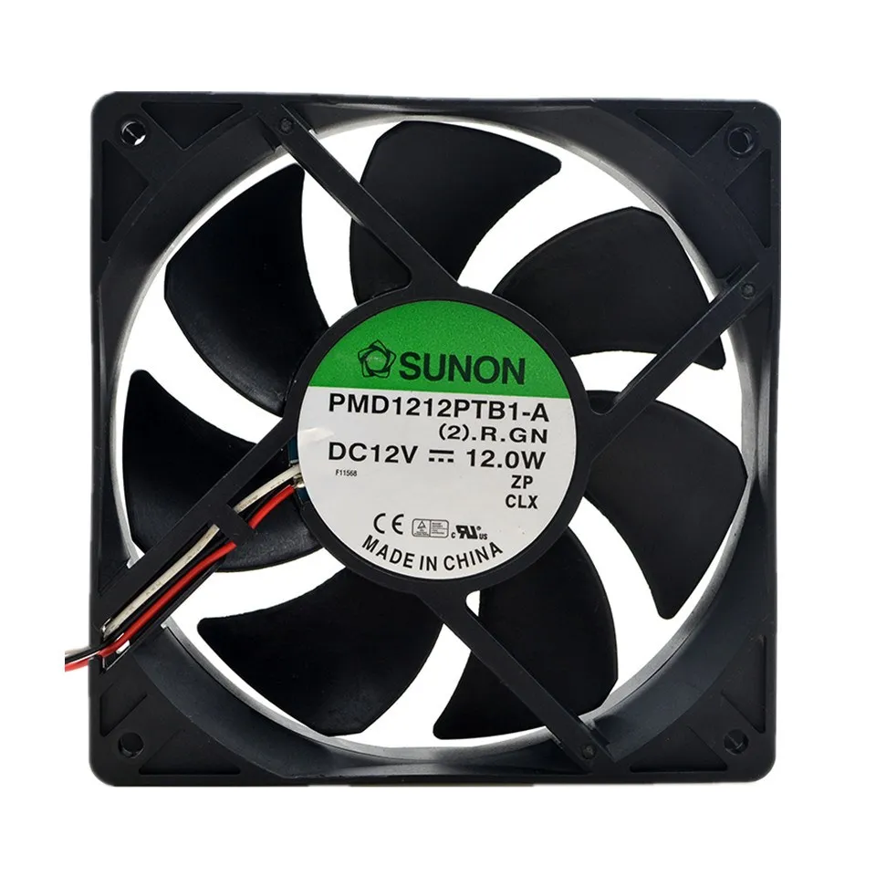 

1pcs PMD1212PTB1-A (2).F.GN 12025 120mm 120*120*25mm 12V 12.0W 3pin 150CFM Case cooling Fan for SUNON