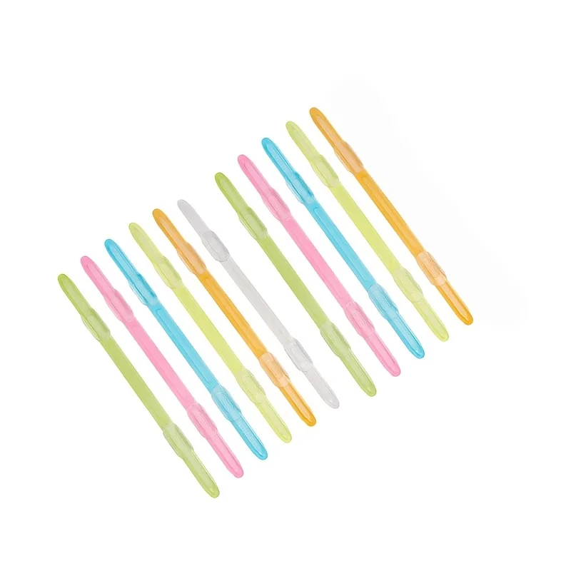10pcs Colored 2-Hole Binder Clips, Plastic Paper Clips, Contract File, Reusable, Portable, Multi Colors for File Classification