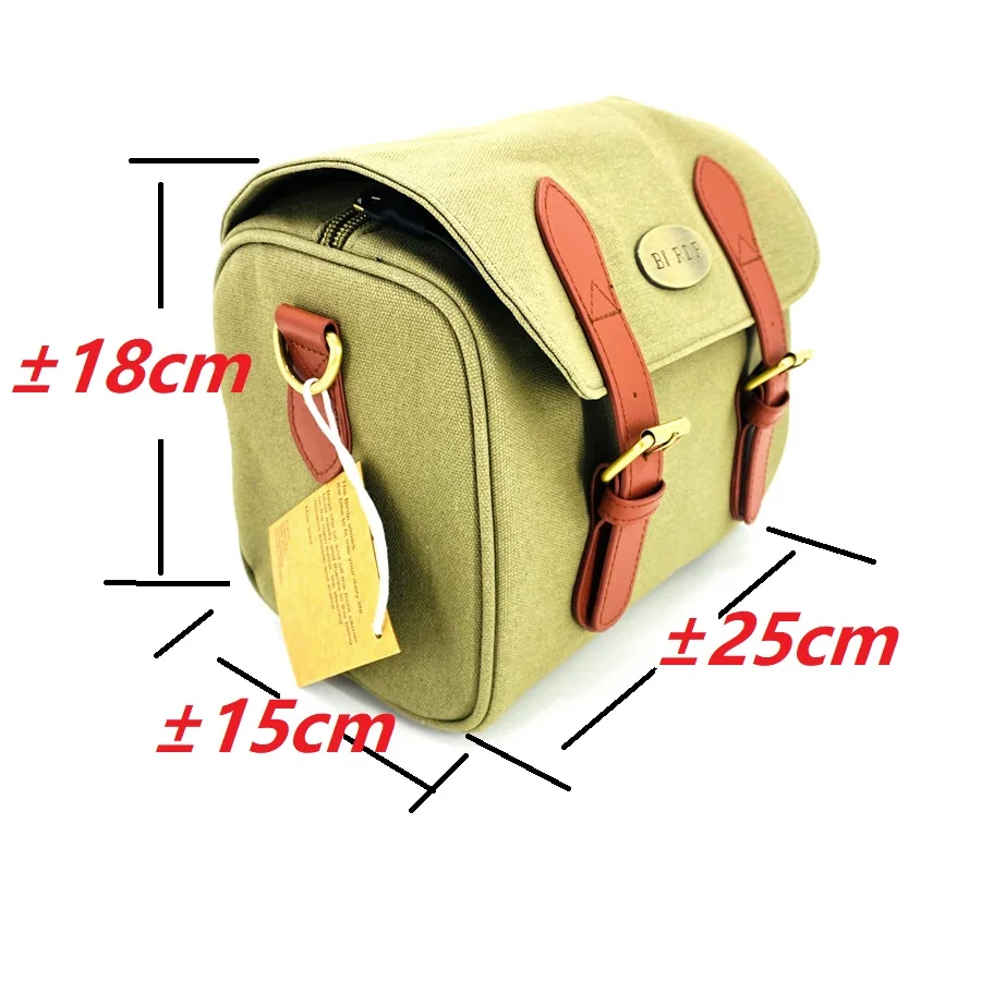 For Brompton Birdy Folding Bike Handlebar Bags & Panniers Waterproof Single Shoulder Bag Retro Bicycle Storage Bags Bya412 K3