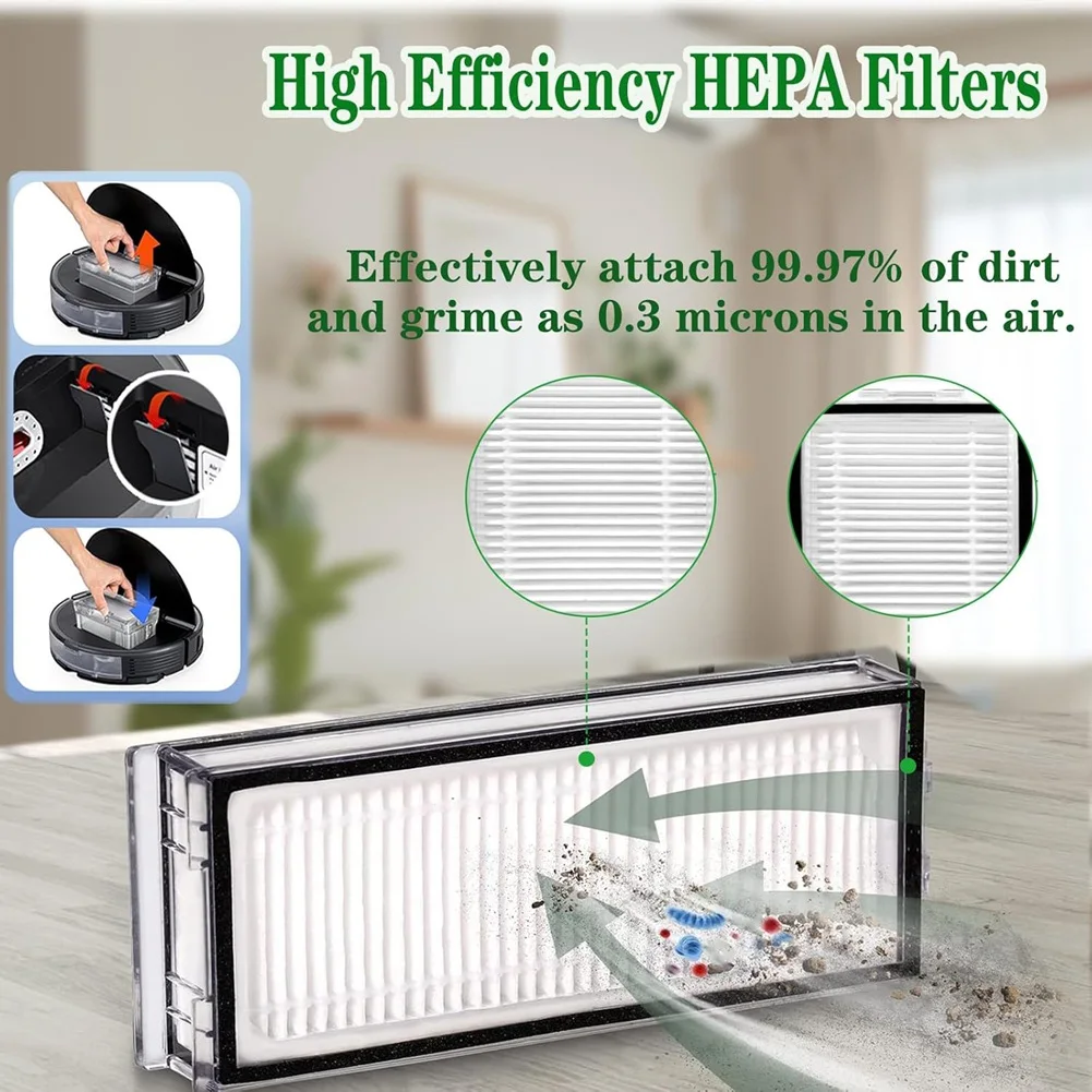 SANQ For Roborock S8 Pro Ultra Robot Vacuum Cleaner Main Side Brush Hepa Filters Mop Cloth Dust Bags Replacement Parts