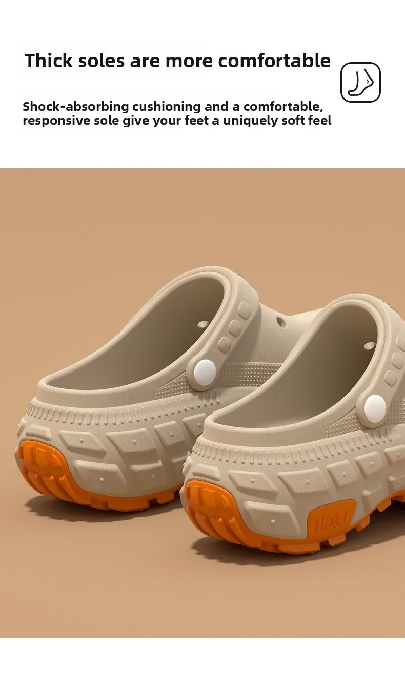 Atmungsaktive, rutschfeste Herren-Lochschuhe für den Sommer, neu, geruchsneutral, rutschfest, strapazierfähig, für Angeln und Strand geeignet. – Detail 6