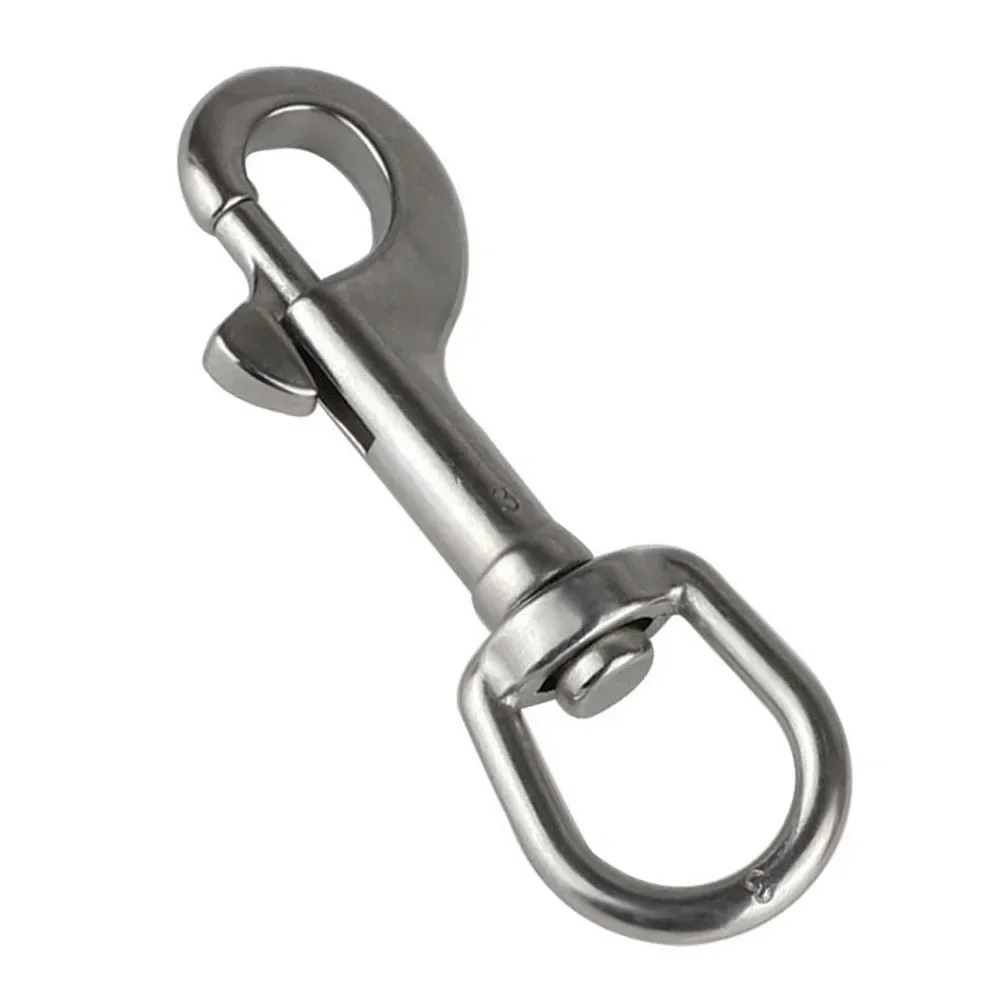 Stainless Steel Hook Heavy Duty 316 Stainless Steel Swivel Eye Bolt Snap Hook Reliable For Scuba Diving Pet Leash Flag