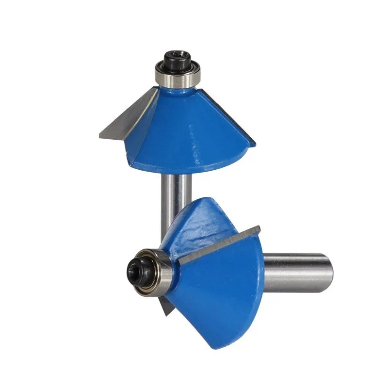 Holz Router Bit 1/4 Schaft Ecke Rundung Router Bit 2 Flöte Hartmetall Cutter Gerade Ende Mühle Gravur Werkzeuge – Detail 6