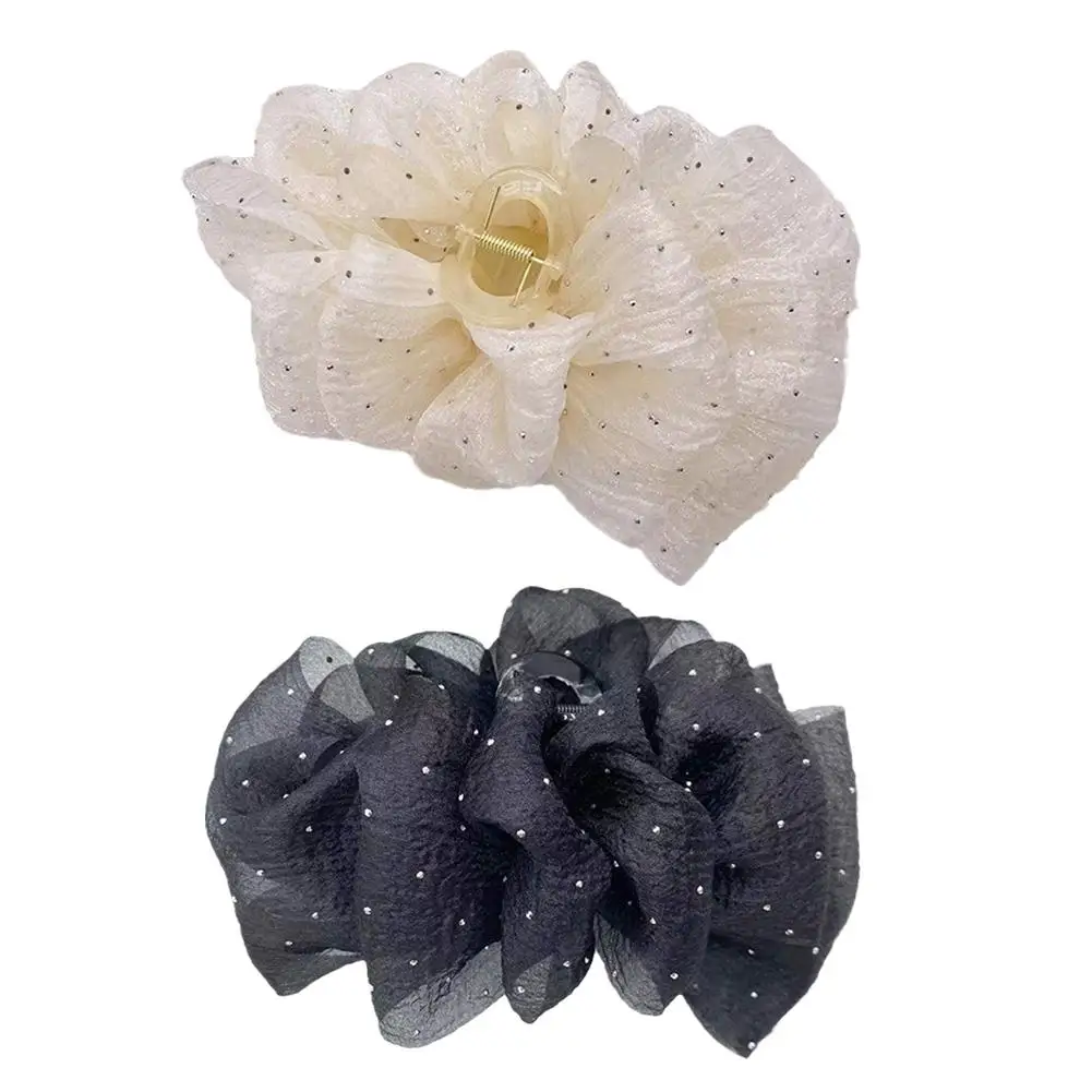 

Large Cloud Bubble Hair Clip Mesh Hairpin Temperament Elegant Hair Claw Princess Headdress Fashion Grab Clip Hair Accessories