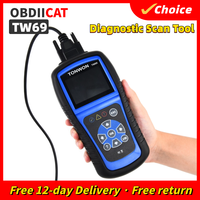 TW69 OBD2 Diagnostic Scanner Tool Supports All 10 OBD2 Test Modes Complete Diagnosis Enhanced OBD II Mode 6-On-Board