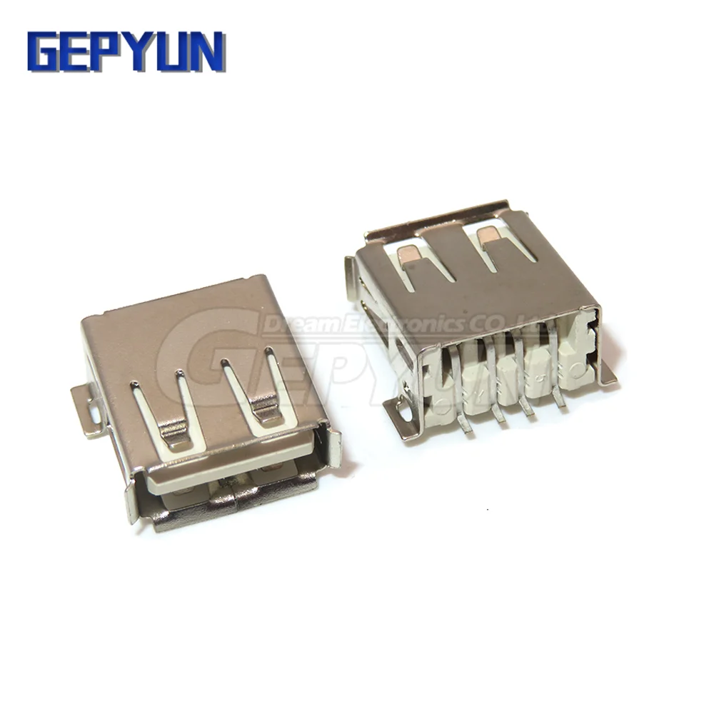 10Pcs USB Type A Standard Port Female Solder Jacks Connector PCB Socket USB-A USB-B type