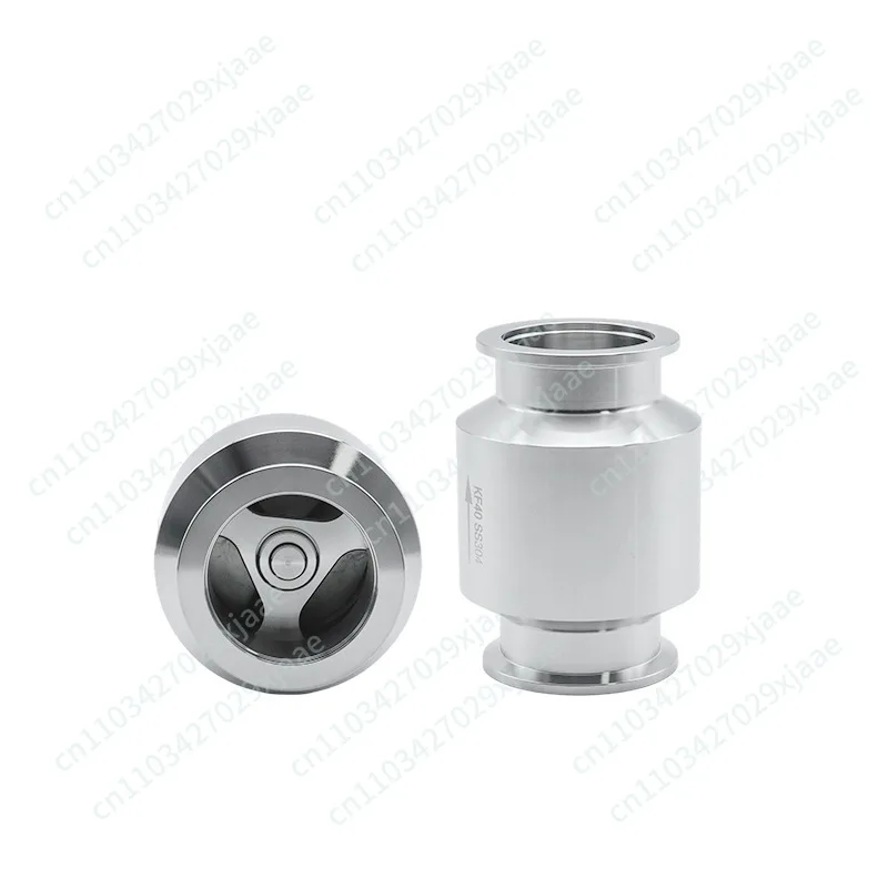304 Stainless Steel KF Vacuum Check Valve, KF16/KF25/KF40/KF50 One-Way Non-Return Valve for Vacuum Pump