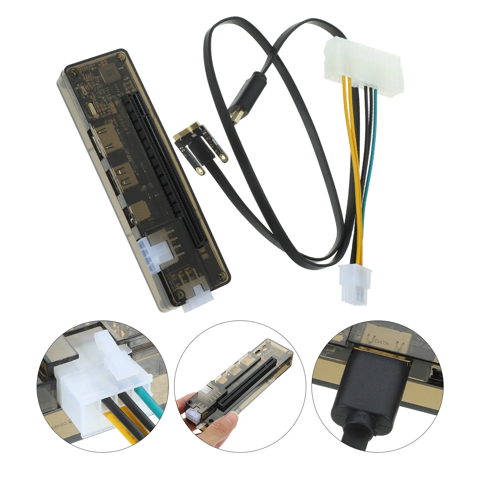 

External Graphics Card Dock Laptop Video Card Docking Station Pci-E 220W Power 8Pin Interface Gaming Laptop Accessory