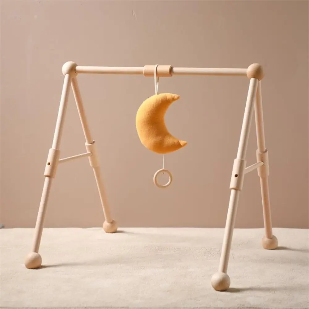 Moon Baby Bed Bell Rattle Toy Pull Rope Hanged Drawstring Music Toy Decorative Battery-free Suction Door Wind Chime