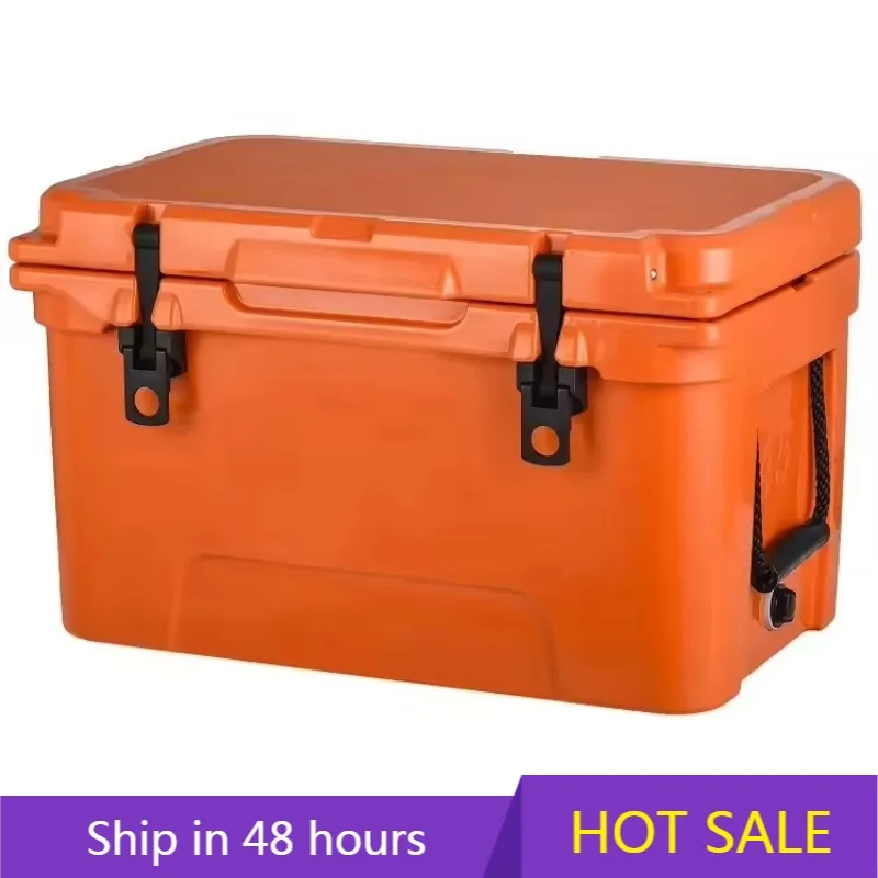 

POWER LEAPRotomolded Thermal Cooler Box 45QT Portable Insulated Ice Chest for Camping Fishing Outdoor Heavy Duty Custom Chair