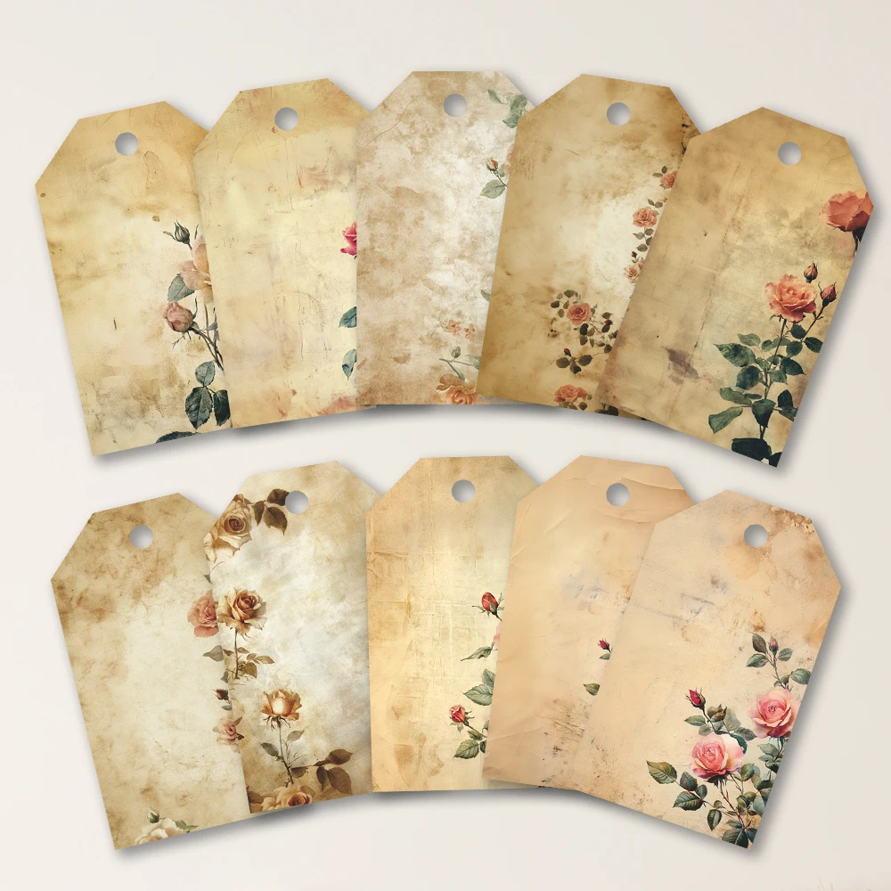 40 шт. пустые цветочные бирки для подарков, свадеб, свадебных душ, дней рождения, открыток сообщений, поздравительных открыток, с джутовым шпагатом в комплекте.