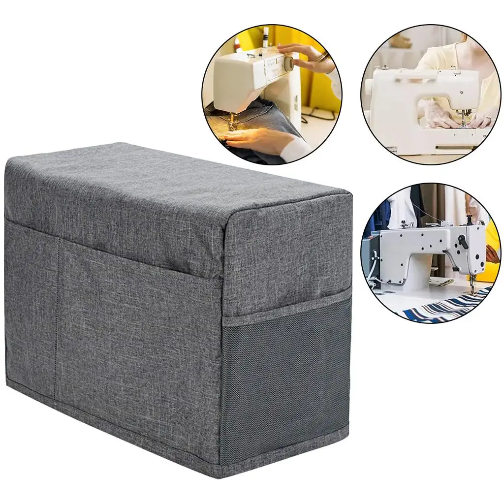 Dustproof Dust Cover for Sewing Machine with Pockets/Organizer