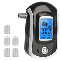 AT6000 LCD Screen Professional Digital Breath Alcohol Tester Mini Breath Drunk Driving Analyzer
