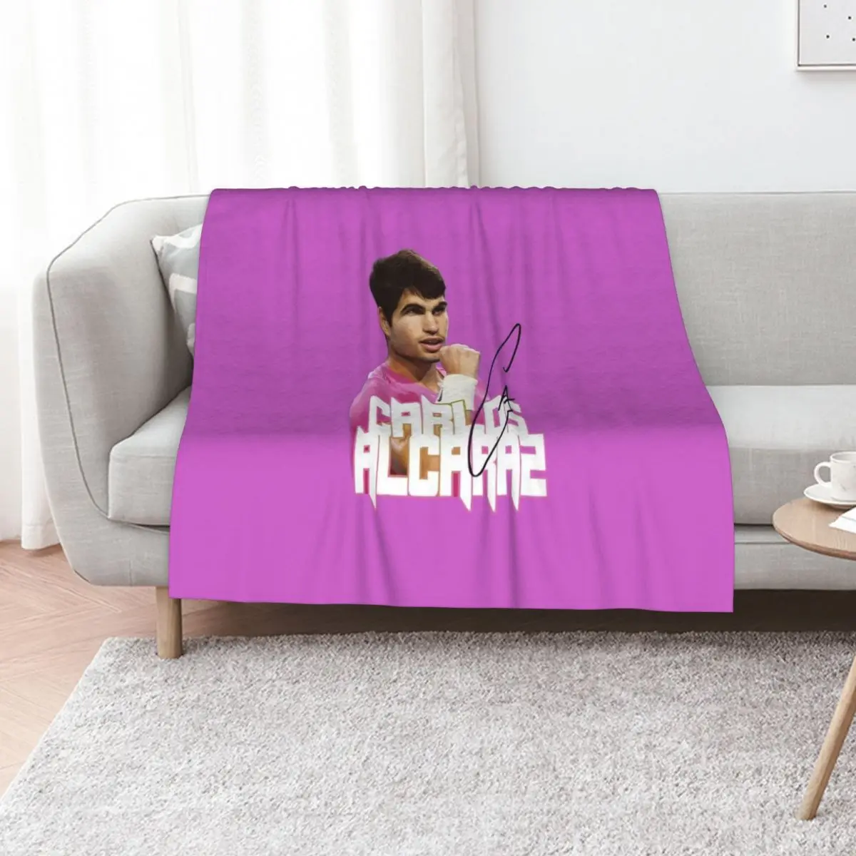 

Ace Allure Alcaraz Ensemble Throw Blanket Cute Plaid Sofa Throw cosplay anime Bed Blankets