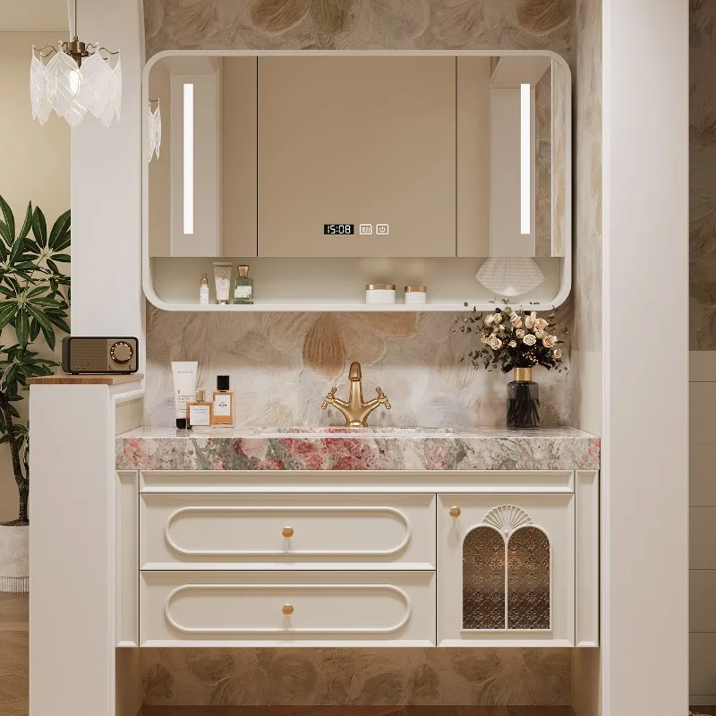 Friendly Unique Bathroom Cabinet Drawers Organizers Space Saving Bathroom Shelves Vanity Floating Mobiletto Bagno Home Furniture
