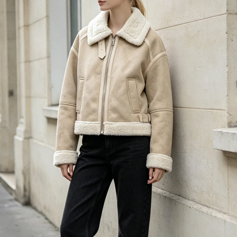 Women's Winter Coat Reversible Warm Parkas 2026 New Autumn Thicken Short Jacket for Women Chic Lady Outerwear