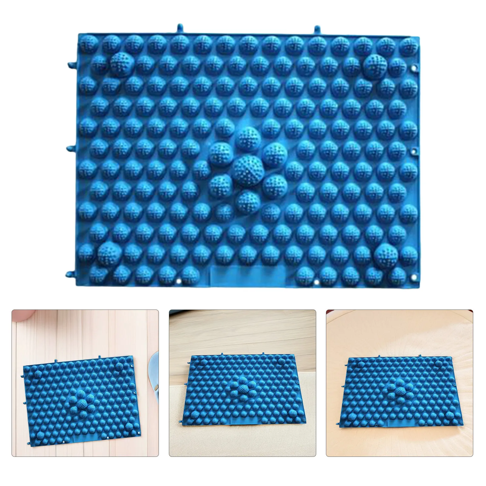 

Складной массажный коврик для ног из ТПЭ, синий рефлексологический коврик для акупунктуры, нескользящий, стимулирует кровообращение, снимает усталость ног, здоровье