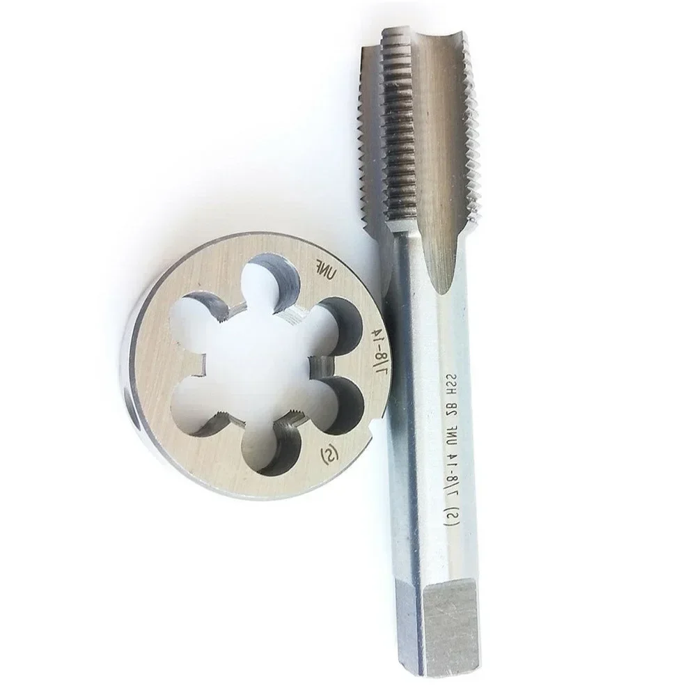 

7/8-14 UNF TPI Tap & Die Set высокоскоростной стальной M2 Tap и Die Thread Tool 7/8-14 UNF TPI правосторонний резьбовой кран и набор штампов