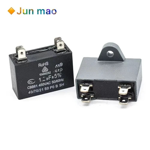 1 Uds CBB61 aire acondicionado unidad externa condensador ventilador condensador de arranque 1,5/2/2,5/3/4/5/6UF 450V