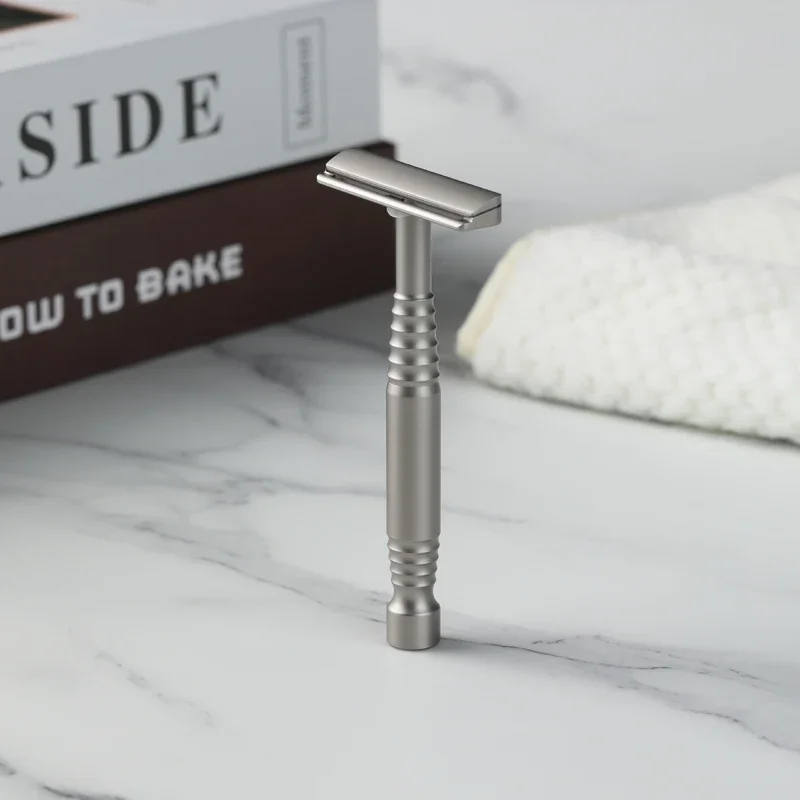 YAQI Remus 0.70mm Blade Gap 316 Stainless Steel Safety Razor For Mens Precise Comfortable Shaving Ergonomic Design Mature Razor