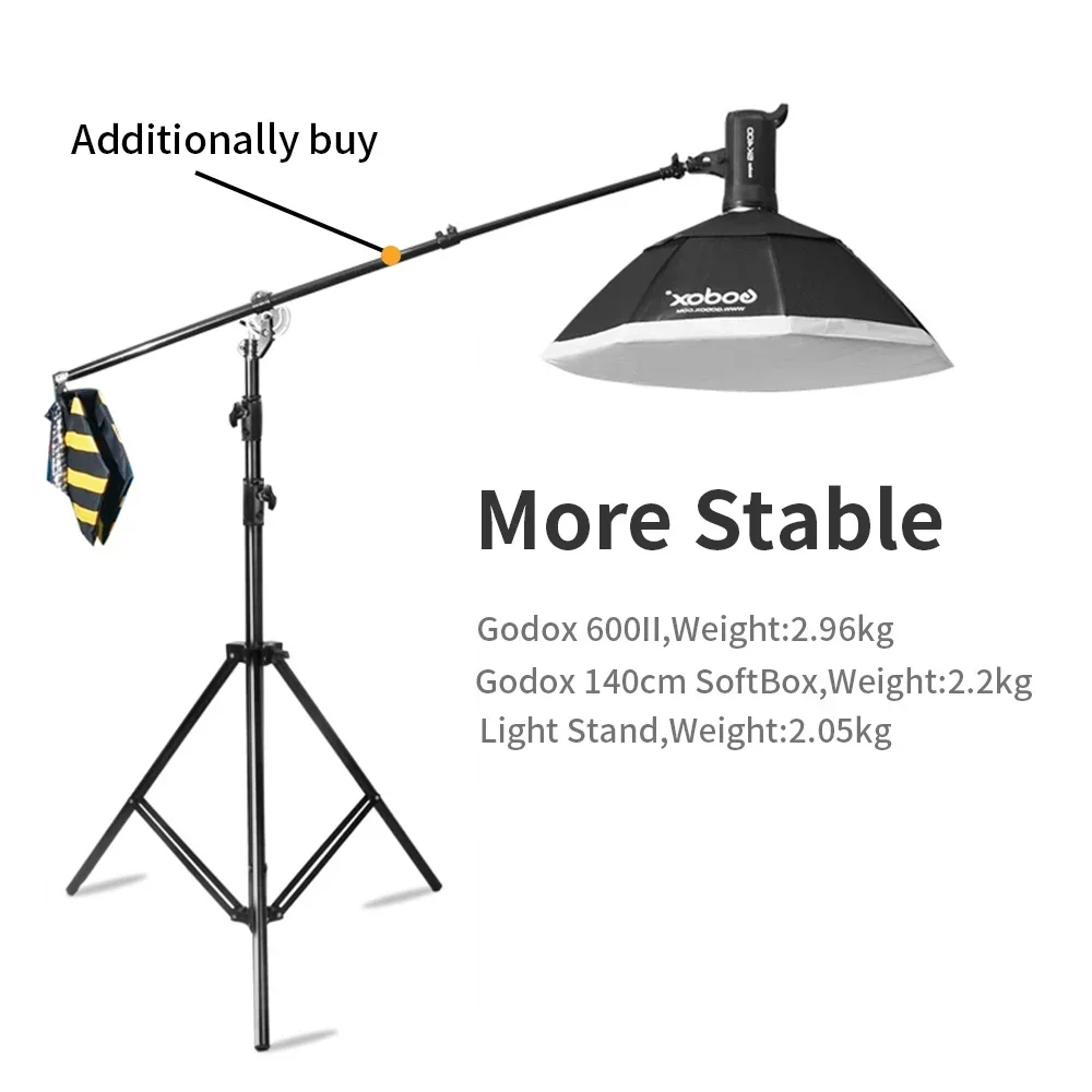 2.8m Tripods Heavy Duty Light Stand for Fresnel Tungsten Light TV Station Studio Photo Studio Photography 280cm Tripods