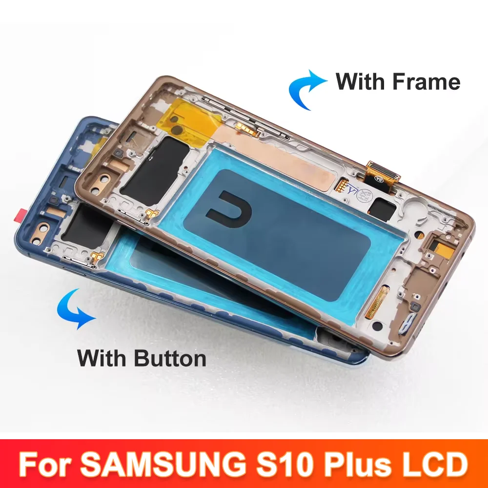 Tested 6.4\'\' LCD For SAMSUNG S10 Plus S10+ G975 G975F Display Touch Screen Digitizer Assembly Replacement