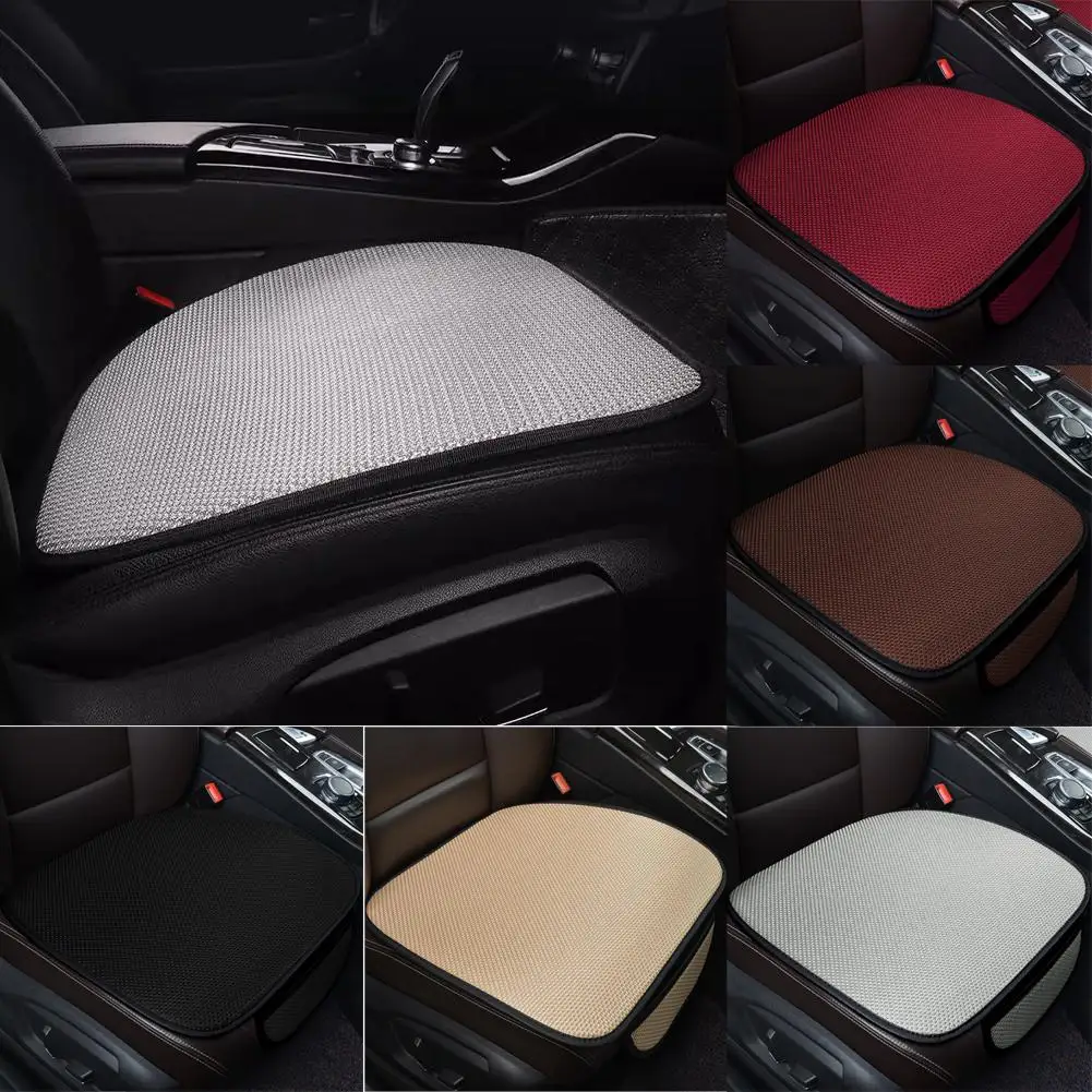 Summer Car Front Seat CoverCar Ice Silk Anti-Slip Seat Seats Cushion Mat Cover Seat Cool Cushion Pad Cushions Automobile X9O8