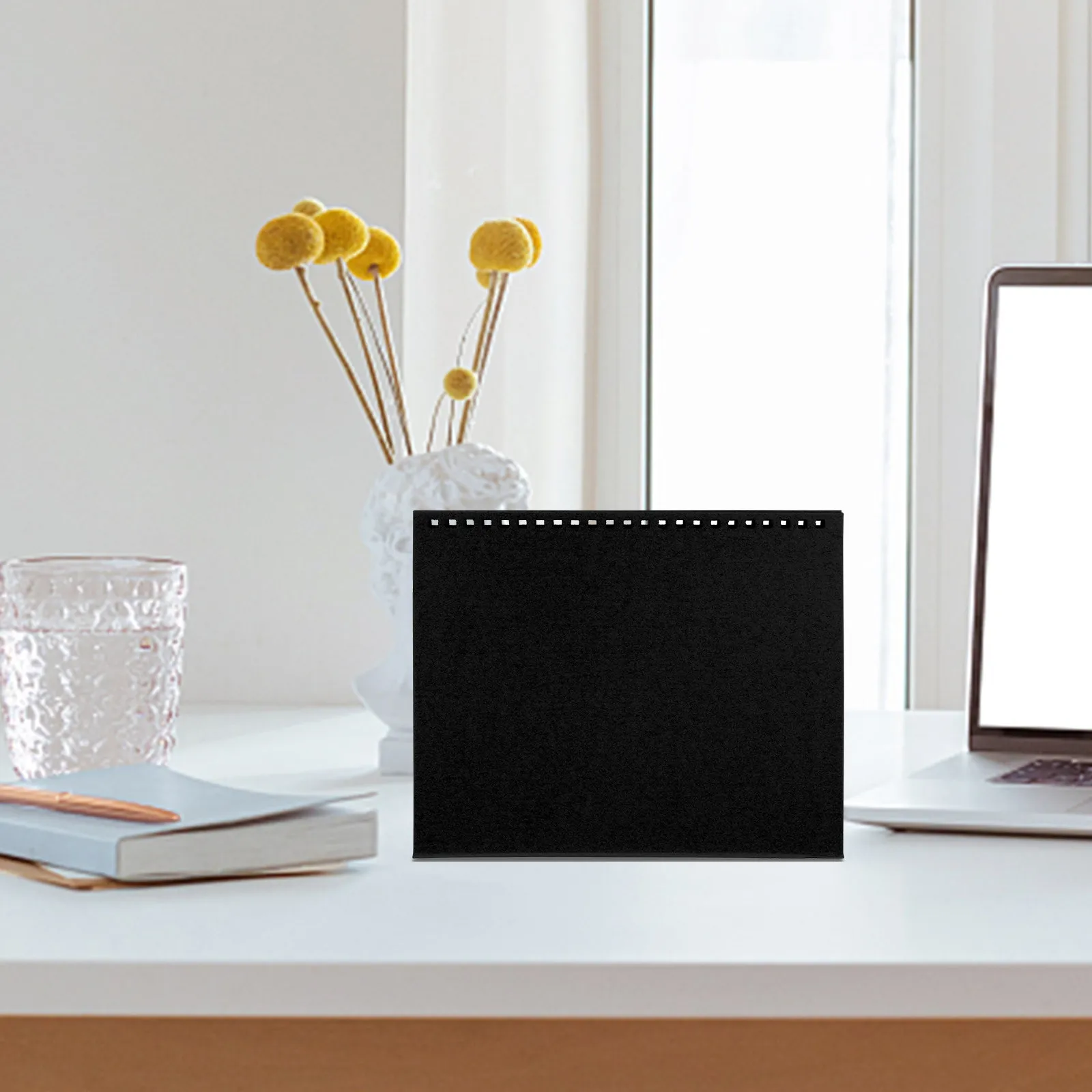 

10Pcs Desk Calendar Base DIY Blank Desktop Rack for Home Office Planner Agenda Sketch Pad Decoration Iridescent Paper Calendar