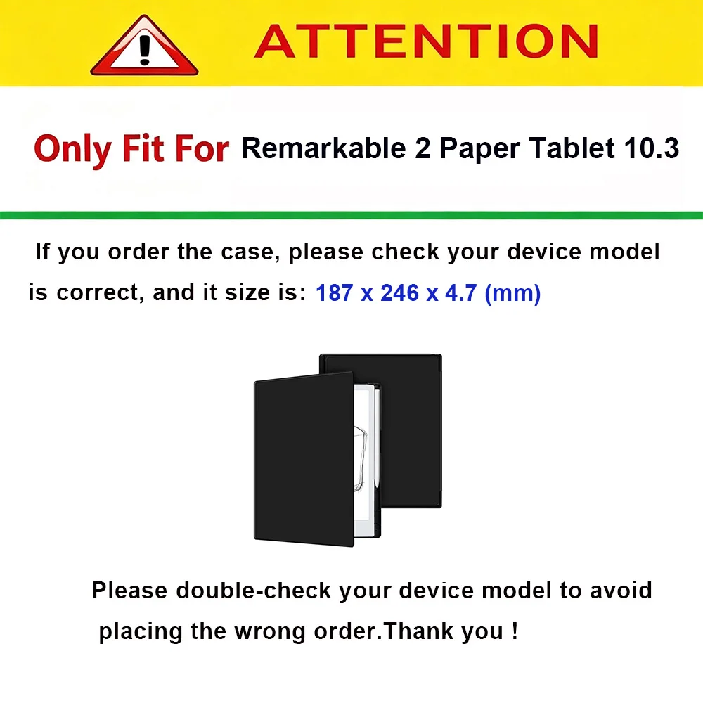 Case for Remarkable 2 Paper Tablet 10.3-inch , Flip Folio Anti-drop Durable Portable Protective Sleeve