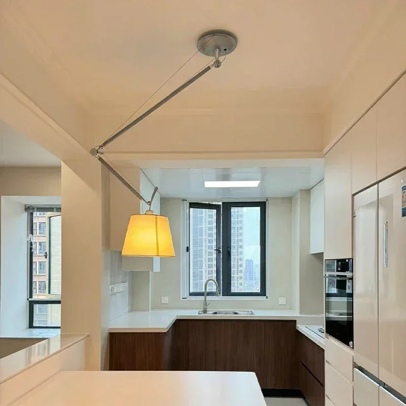 

Nordic Home Decoration Chandelier Swing Arm Retractable Mobile LED Study Ceiling Lamp for Restaurant Lighting Hanging Fixtures