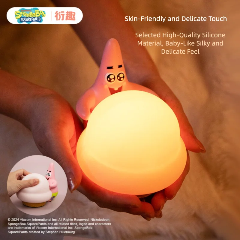

3 Brightness Levels Soft Silicone Licensed Warm Light for Comfort and Sleep lamp child-frendly birthday gift