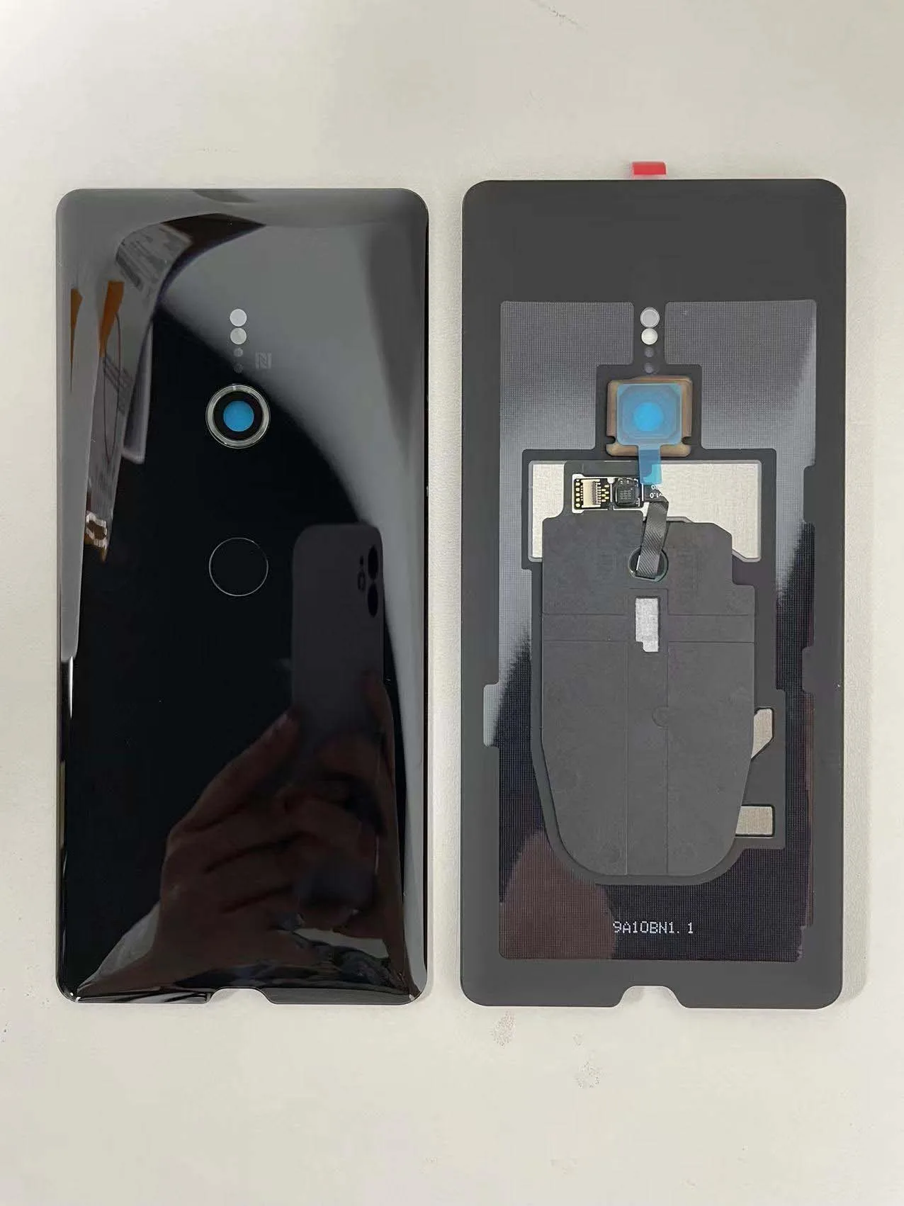 AAA + wysokiej jakości nowy 6.0 "do Sony Xperia XZ3 tylna pokrywa baterii szklana obudowa tylnych drzwi z wymienną soczewką aparatu — zdjęcie 4
