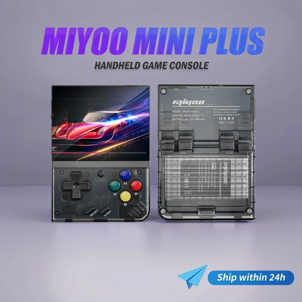 MIYOO MINI PLUS Консоли Портативные игровые плееры 3,5-дюймовый IPS-экран Портативный ретро-видеоигровой системы Linux Эмулятор беспроводной PSP PS1