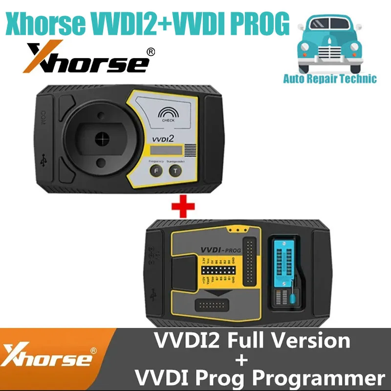 Original Xhorse VVDI2 Commander Key Programmer Full Version for Audi/BMW/Porsche/PSA Plus Xhorse VVDI PROG Programmer