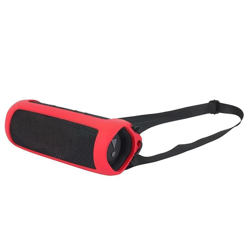 AA60-Bluetooth-Compatible For  Flip 6 Protective Sleeve Waterproof Silicone Case With Adjustable Strap And Carabiner