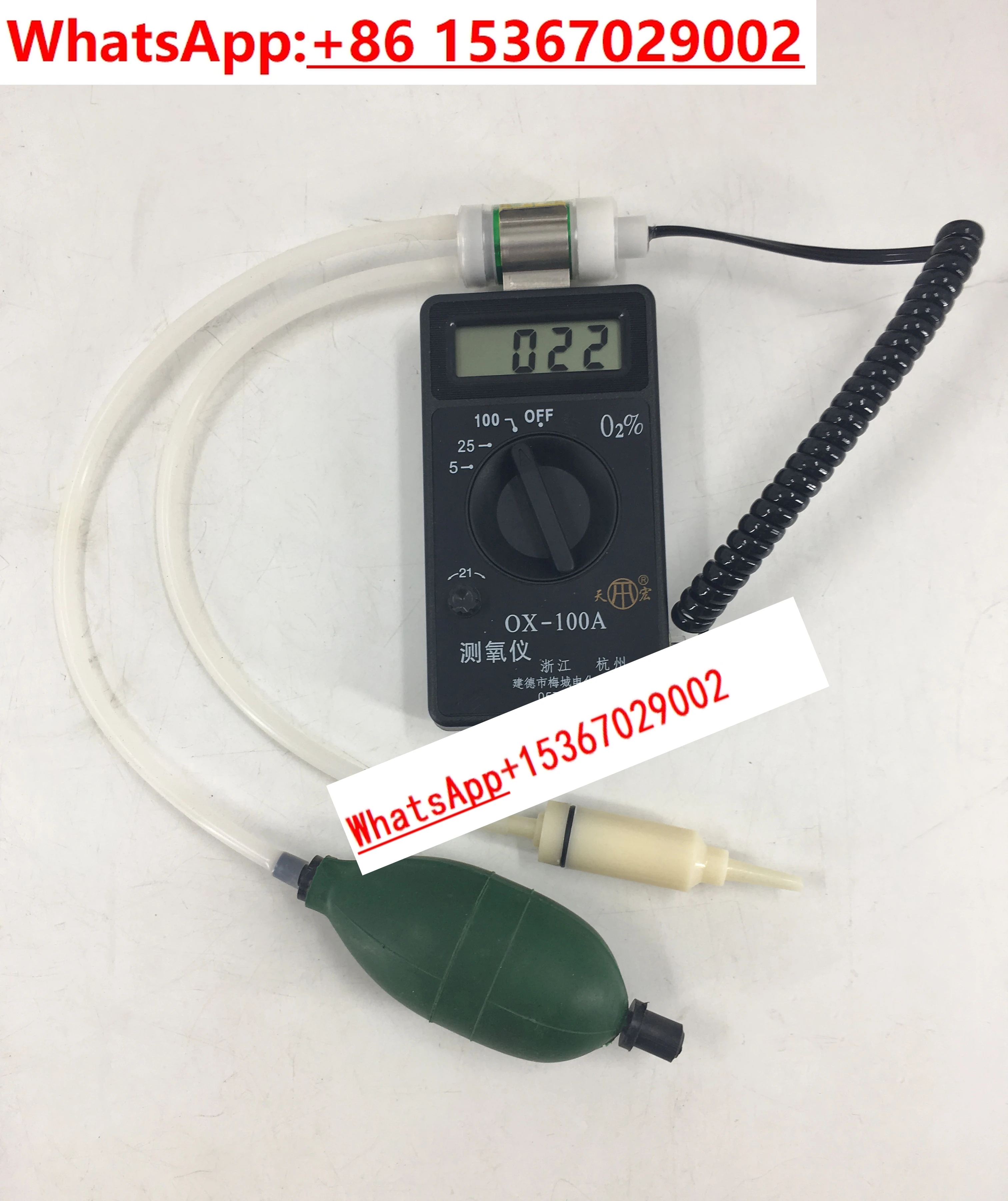 

OX-100A Portable Oxygen Content Purity Analyzer Digital Meter Concentrator Concentration Detector