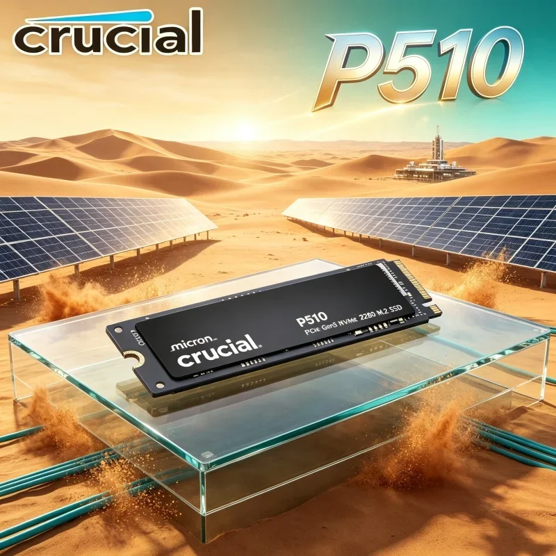 

Crucial P510 PCIe 5.0 NVMe M.2 2280 SSD 1TB 2TB Up To 11000MB/s Speed 3D NAND Gaming Internal Storage Drive Laptop Desktop PS5