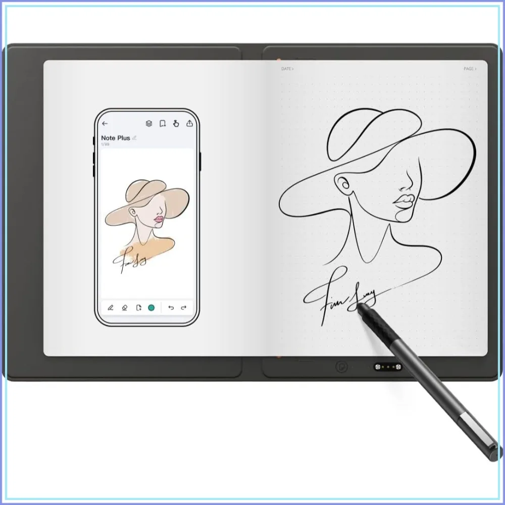 

Digital Notebook with Pen Syncs to Phone, Bluetooth Writing Tablet for Students, Wireless Smart Notebook for Sketching, Note-Taking & Meeting