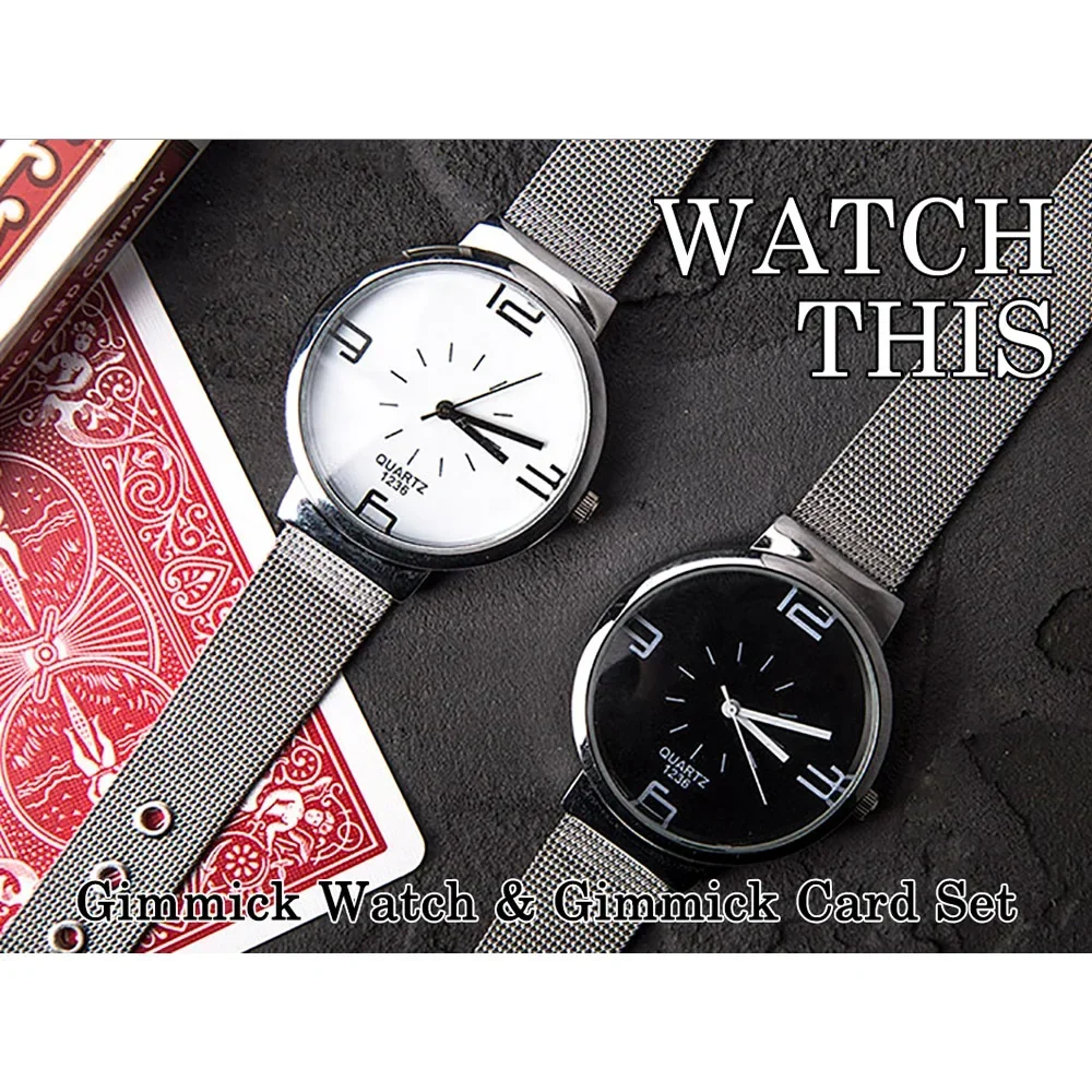 DELUXE WATCH THIS  Magic Tricks Playing Card Change Card to Watch Close Up Street Illusion Gimmick Mentalism Puzzle Toy Magic