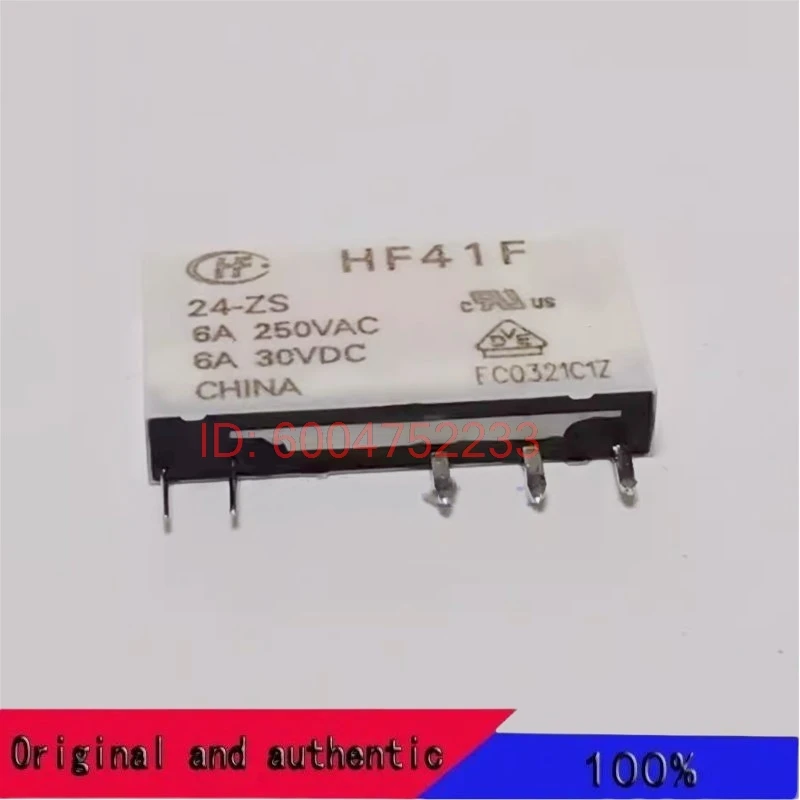 

10PCS HF41F 05 12 24 ZS HS Hongfa Electromagnetic Power Relay Ultra Thin Industrial Control