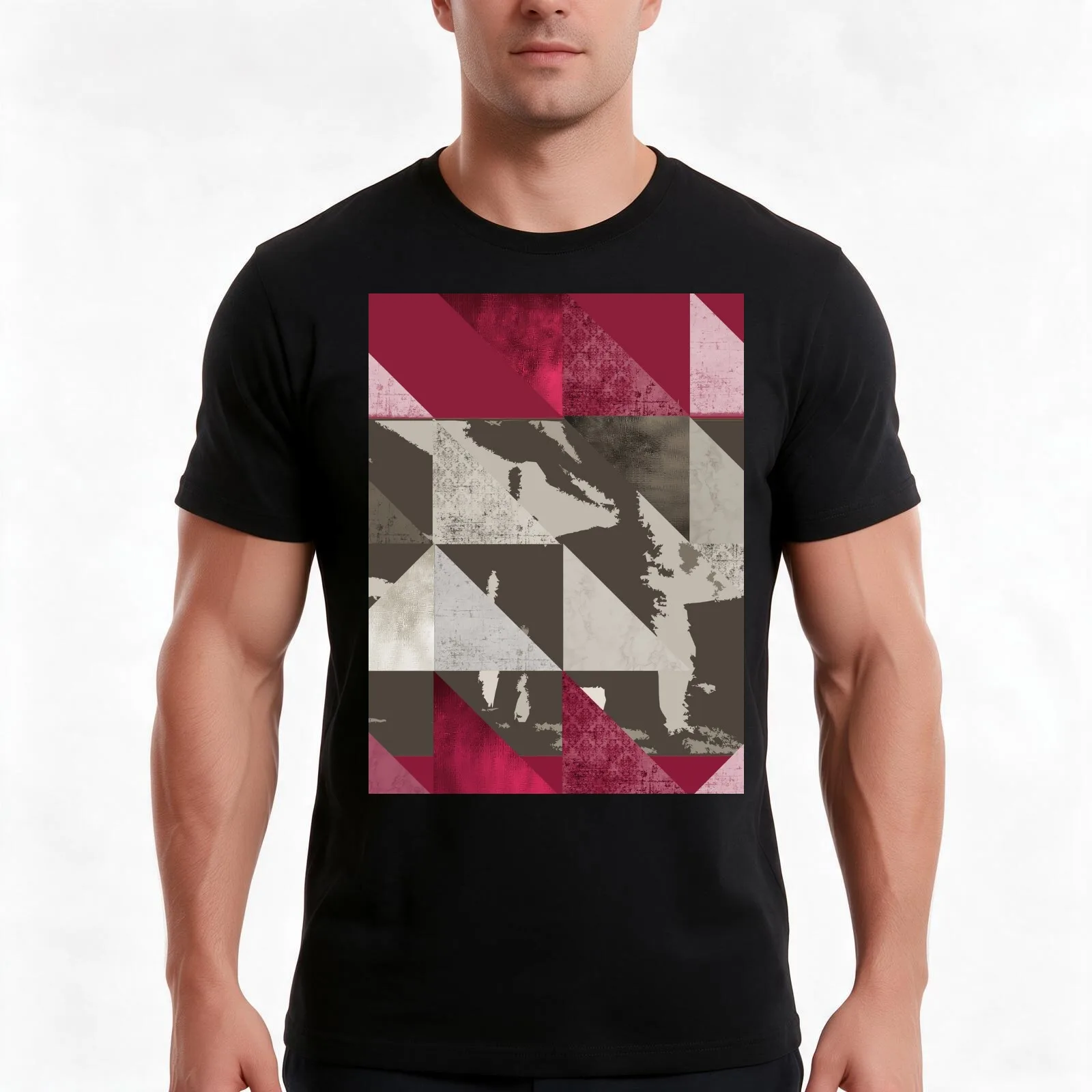 u2 unforgettable fire - triangles T-Shirt Summer Casual Cotton Tee Oversized Streetwear Tops Vintage Graphic Print