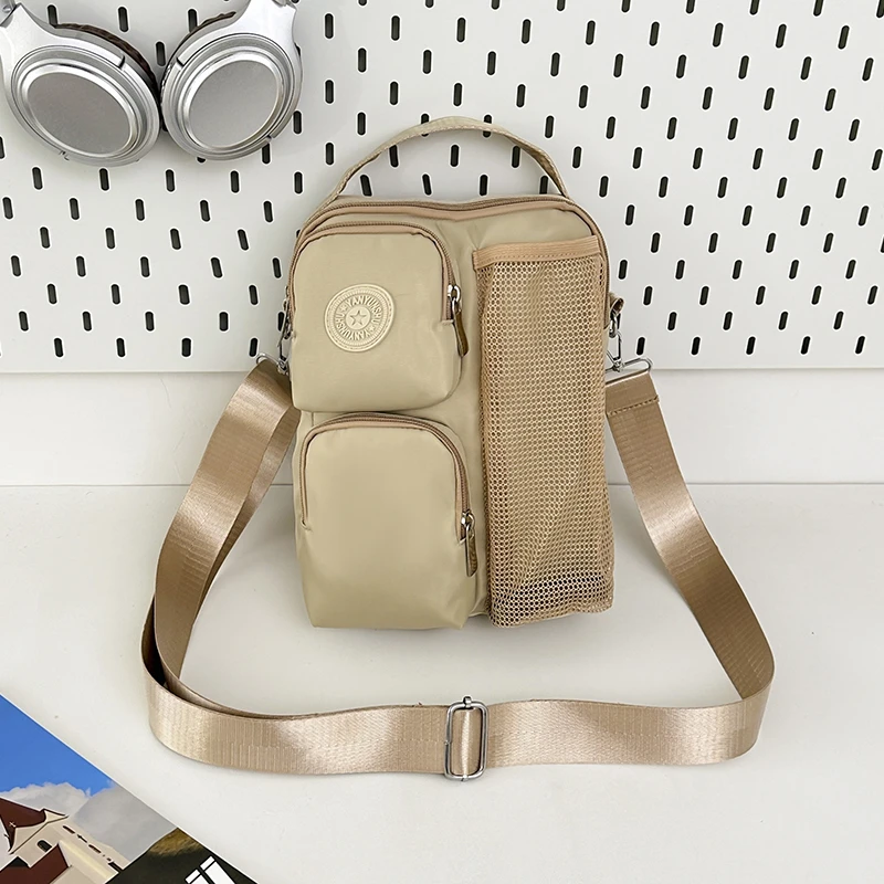 

Fashion solid colors Nylon Zipper Shoulder Bags Versatile Commuting Women's Handbags 2025 High Quality Trendy Crossbody Bags