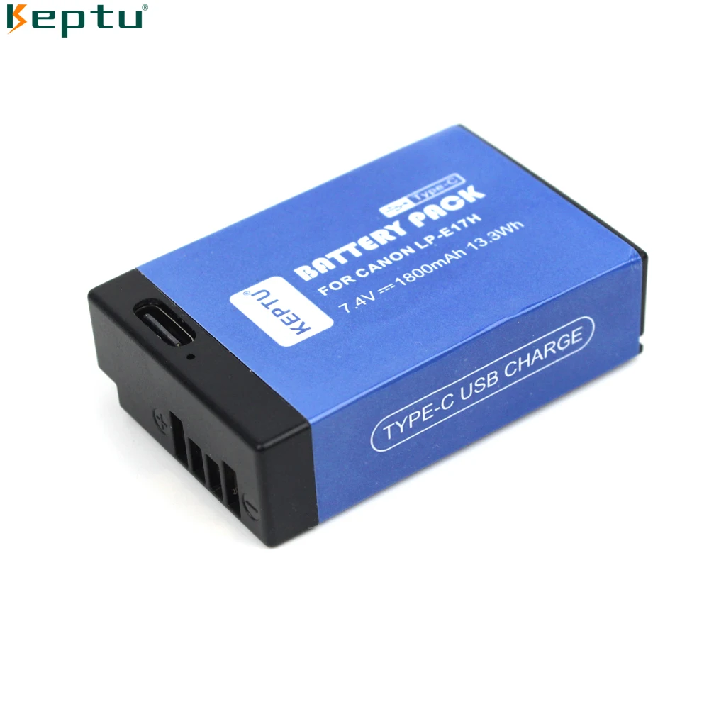 KEPTU LP-E17 Camera Battery 7.4V 1800mAh 13.3Wh for Canon RP 77D 200D 8000D Kiss X8i M3 Rebel T6i